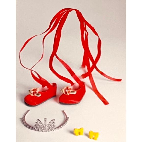 Fancy Nancy 13” Doll Learn To Be ACCESSORIES SET Ballet Shoes Tiara  Earrings - Picture 2 of 5